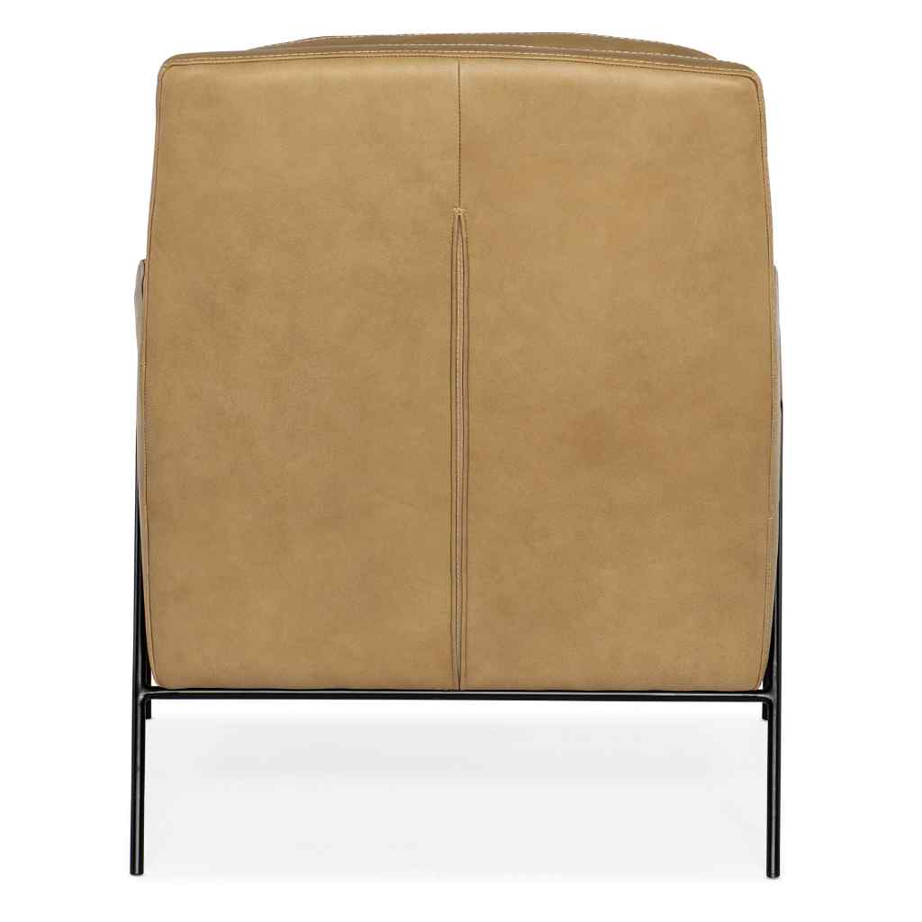 Amette Metal Frame Club Chair - I Light Brown