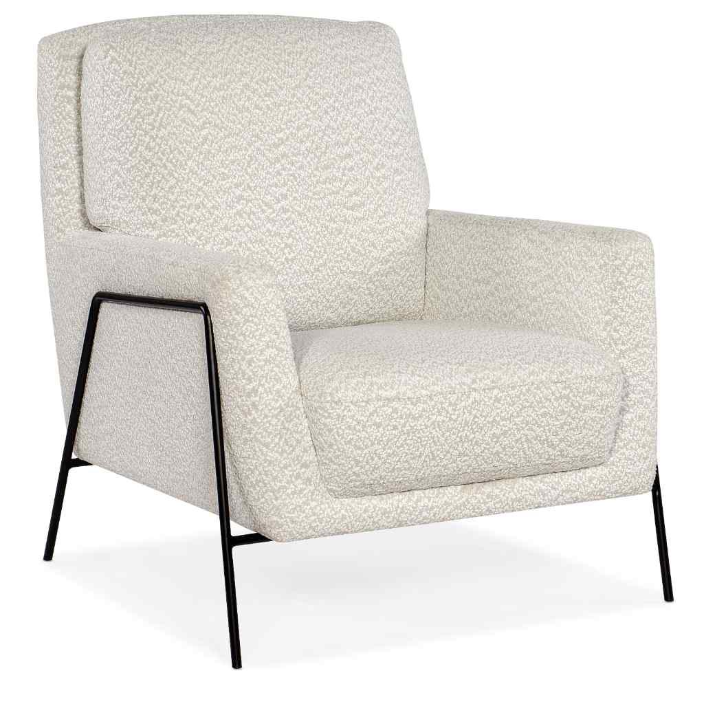 Amette Metal Frame Club Chair - III White