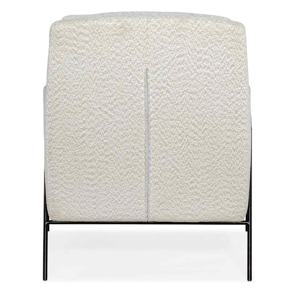 Amette Metal Frame Club Chair - III White