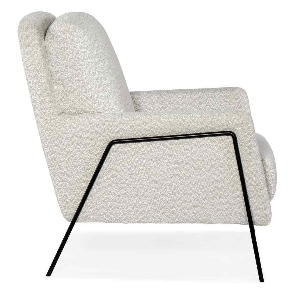 Amette Metal Frame Club Chair - III White