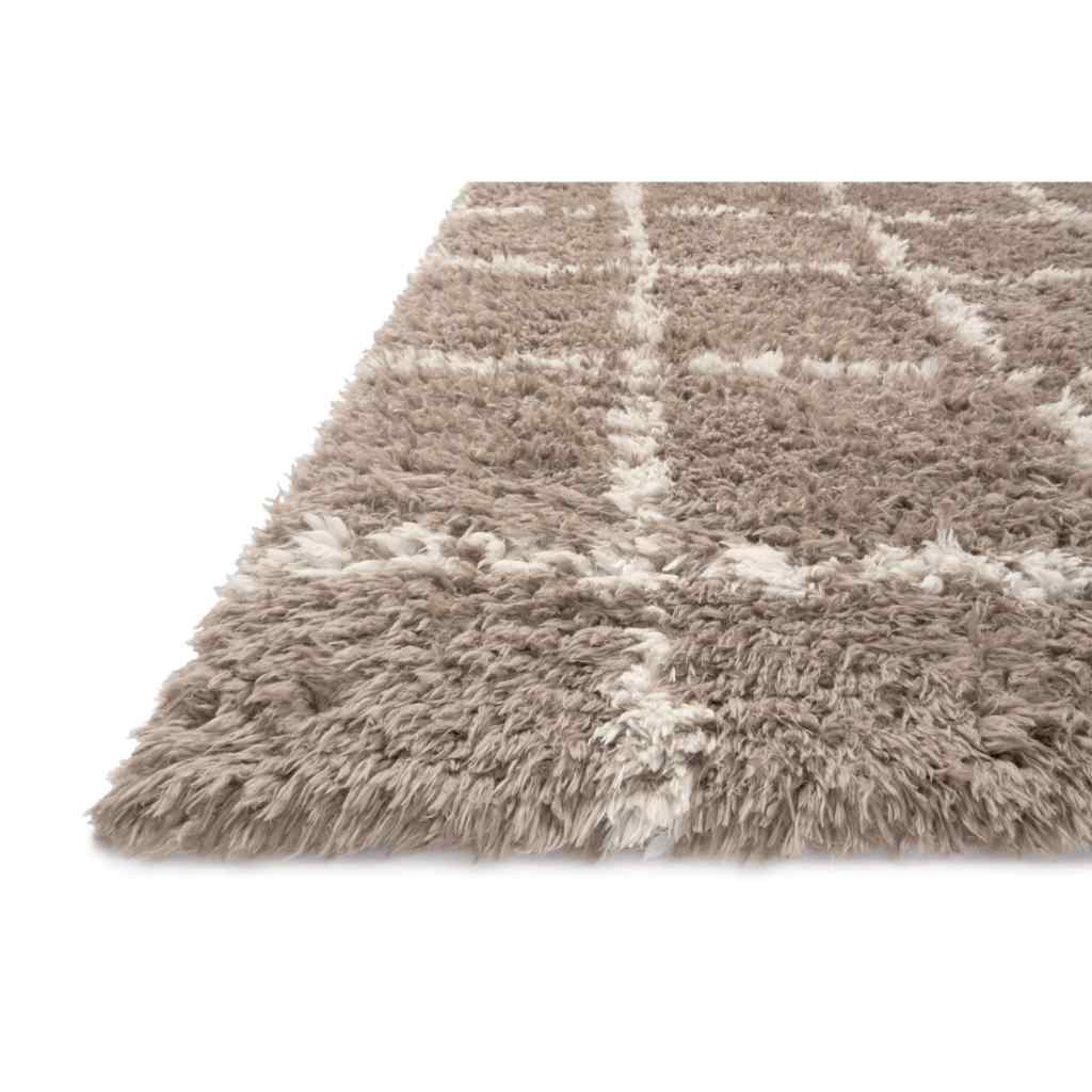 Angela Rose x Loloi Amira Collection Khaki / Ivory Rug AMI-04 Khaki / Ivory / 18" x 18" Sample