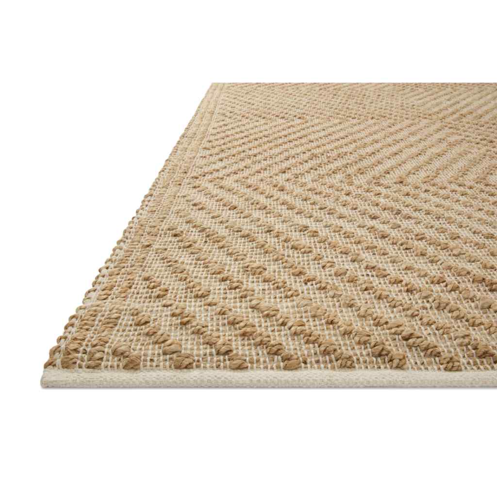Angela Rose x Loloi Colton Collection Natural / Ivory Rug CON-04 Natural / Ivory / 18" x 18" Sample
