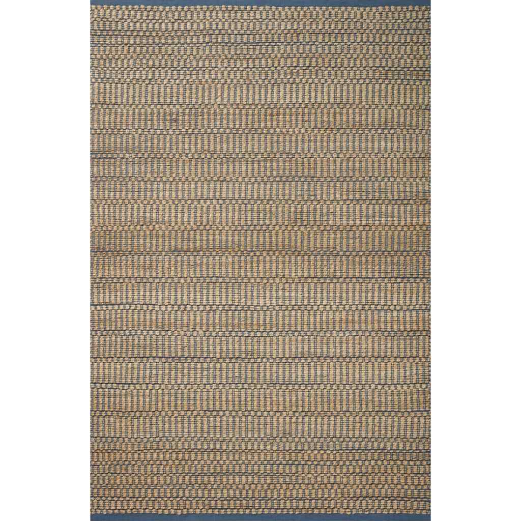 Angela Rose x Loloi Colton Collection Natural / Navy Rug CON-05 Natural / Navy / 9'-0" x 12'-0"