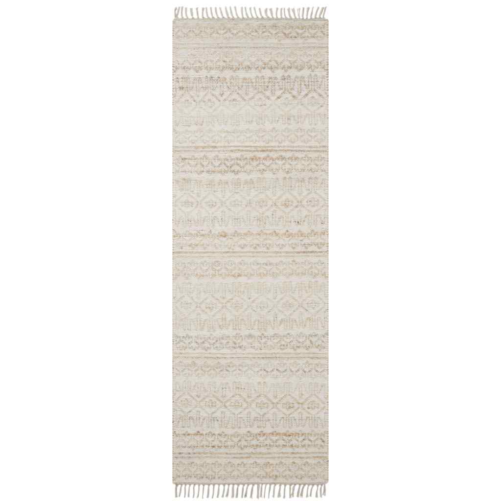 Angela Rose x Loloi Rivers Collection Sand / Ivory Rug RIV-03 Sand / Ivory / 2'-6" x 7'-6"
