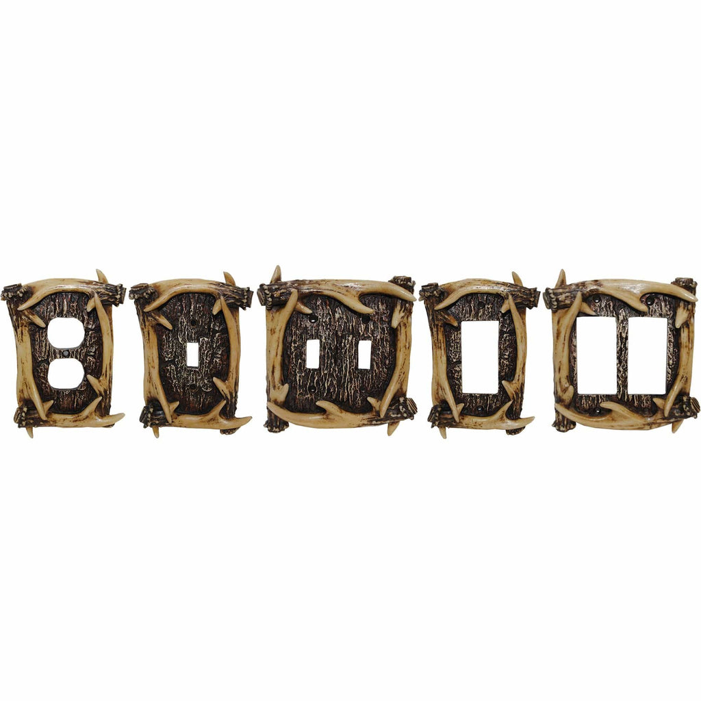 Antler Single Rocker Wall Plate in different patterns from HiEnd Accents