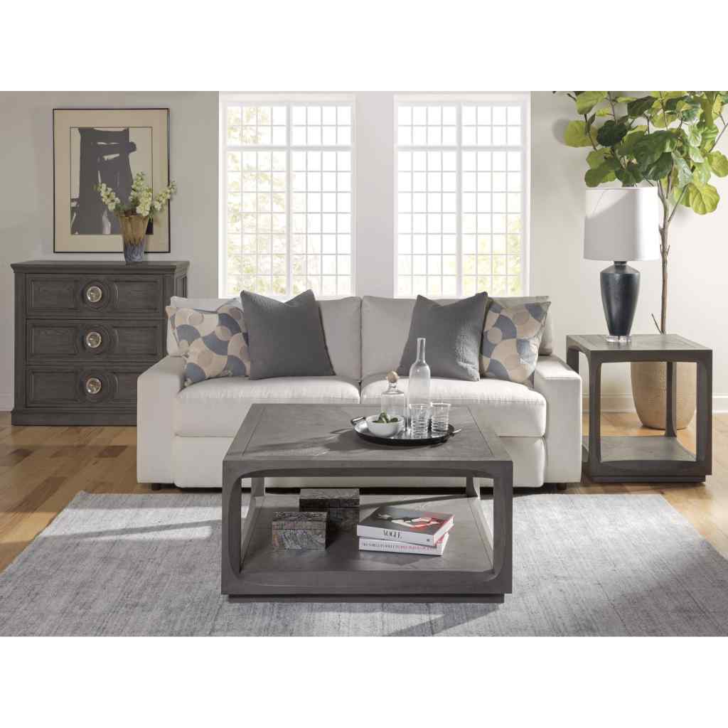 Appellation Square End Table Misty Gray