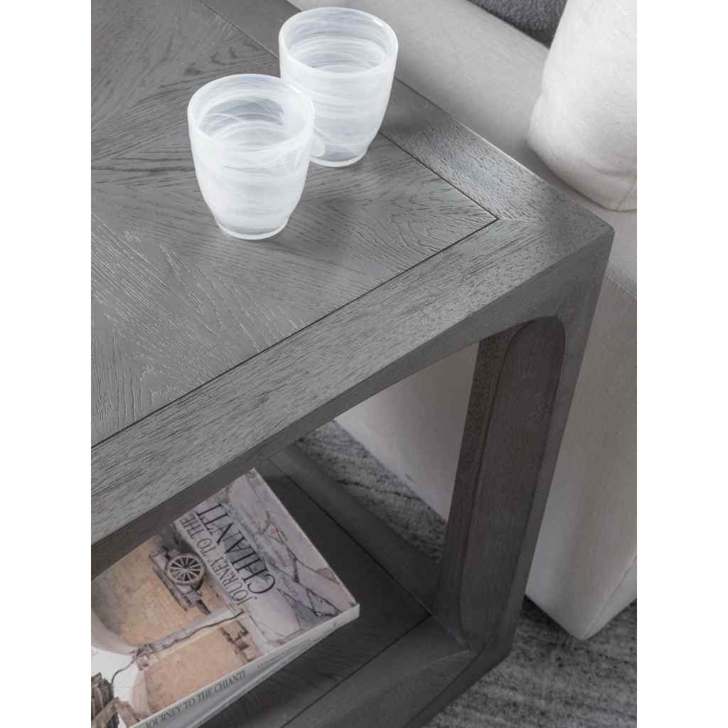 Appellation Square End Table Misty Gray