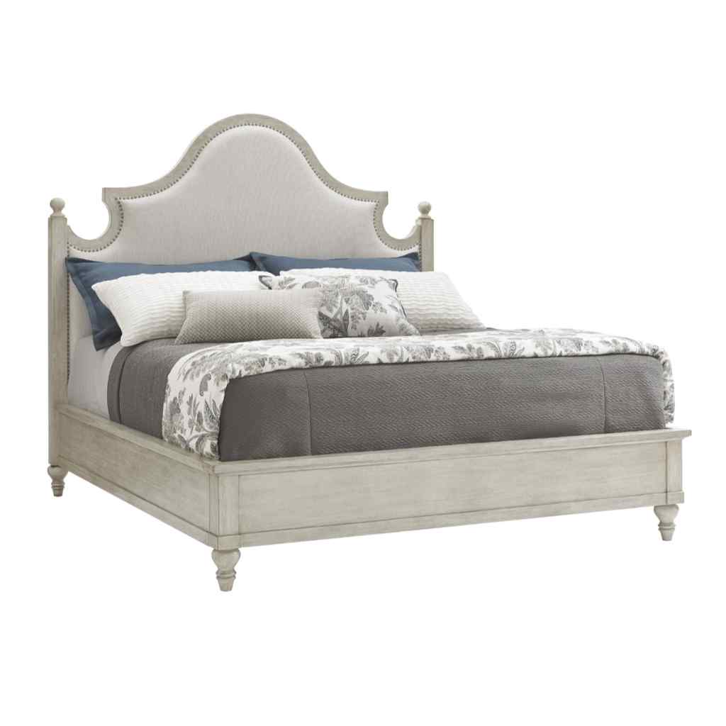 Arbor Hills Upholstered Bed King / Gray