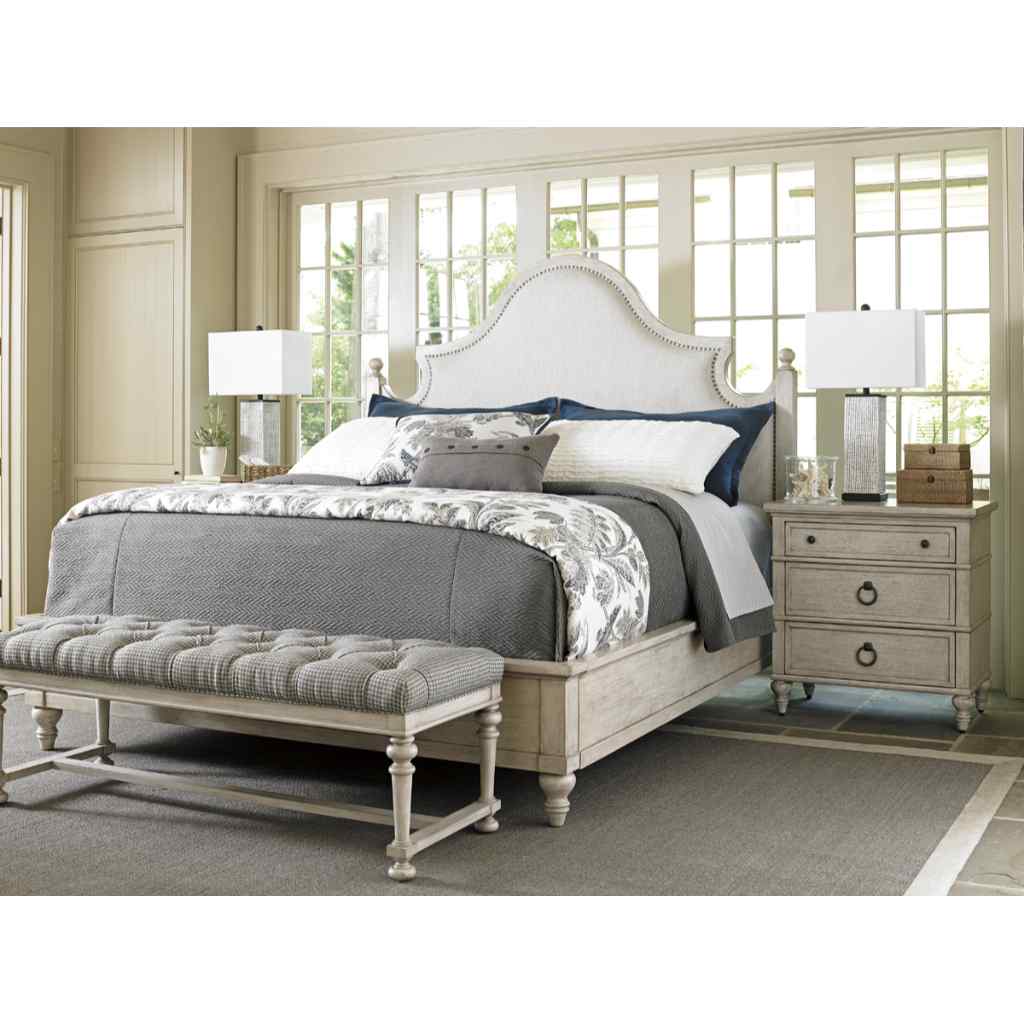 Arbor Hills Upholstered Bed King / Gray