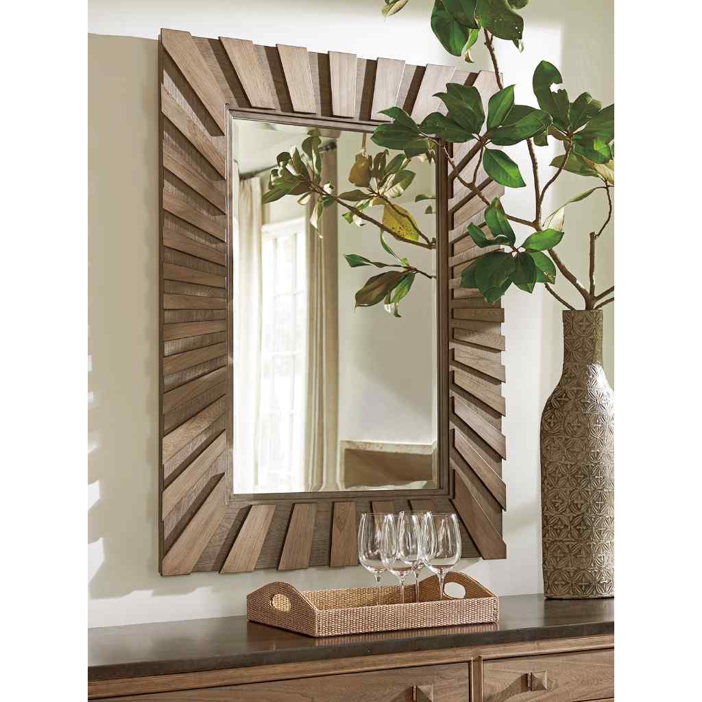 Ardley Sunburst Mirror Hatteras Gray