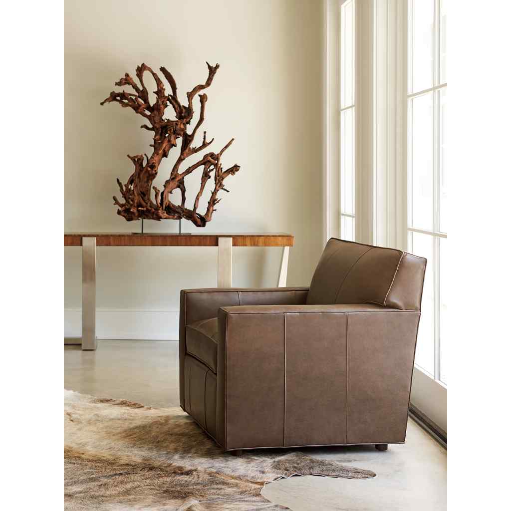 Ardsley Leather Chair Brown