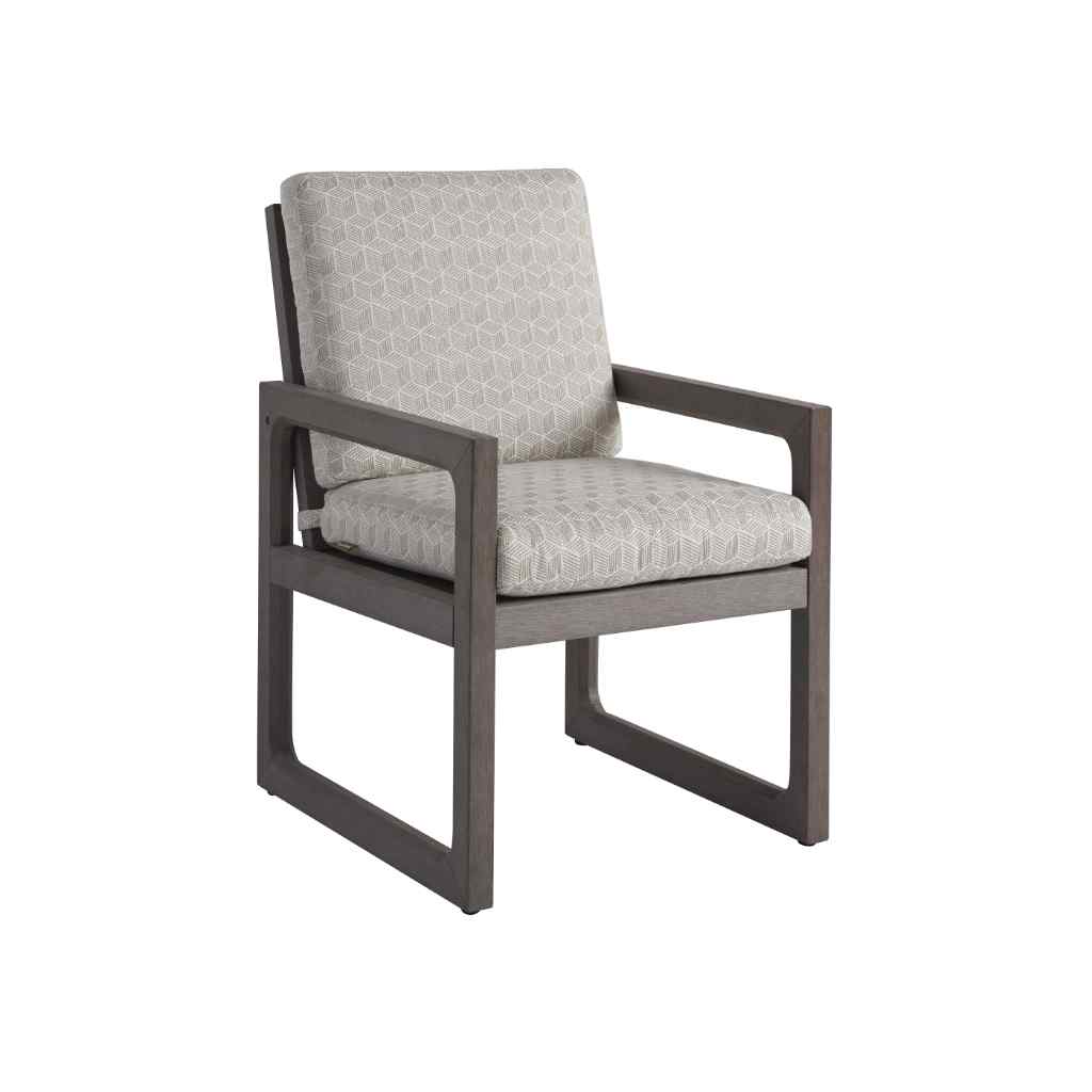 Arm Dining Chair - Mozambique Gray Taupe