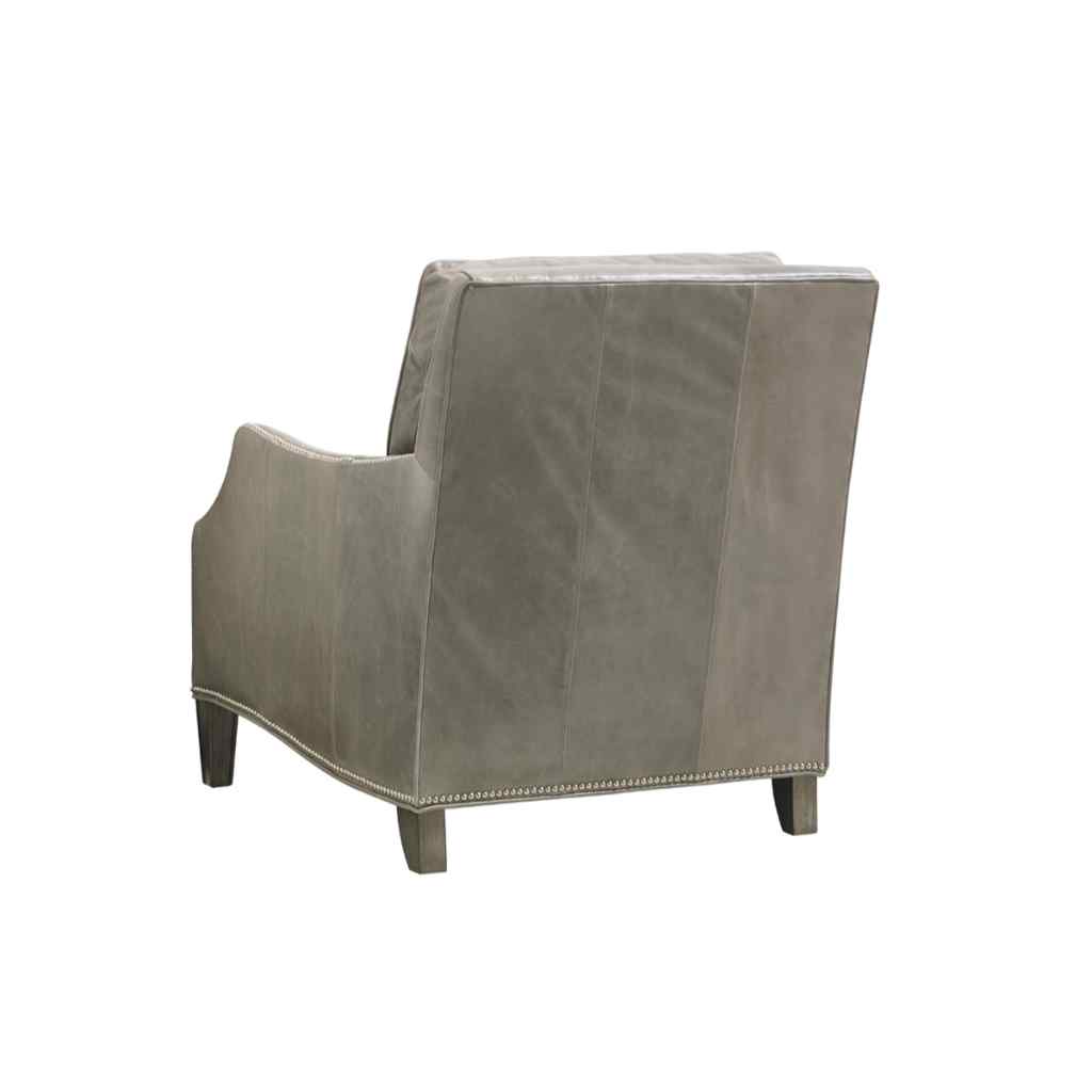 Ashton Leather Chair Misty Gray