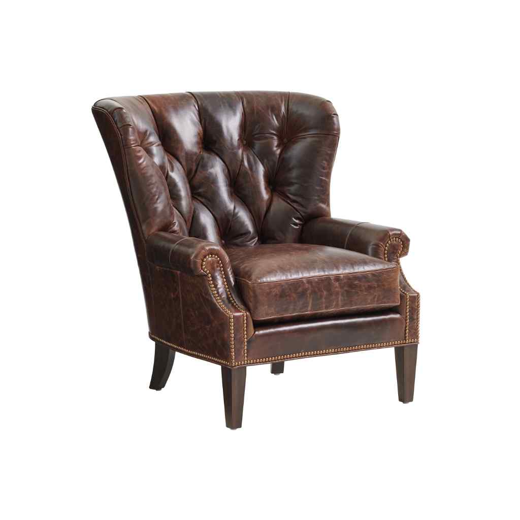 Atwater Leather Chair Brown