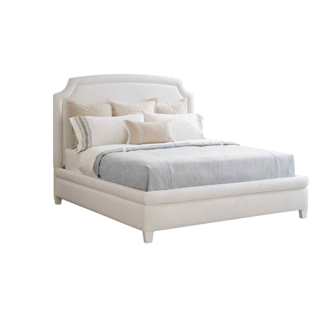 Avalon Upholstered Bed Queen / White