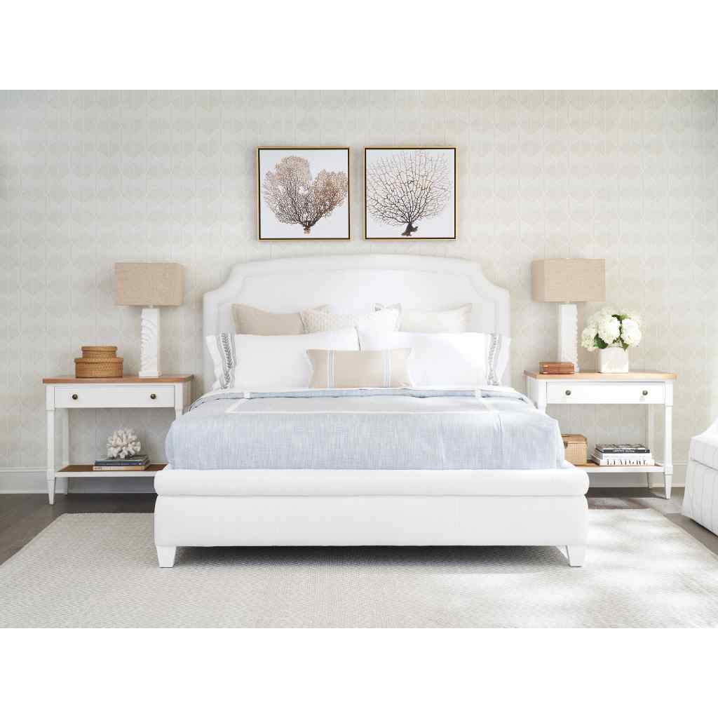 Avalon Upholstered Bed King / White