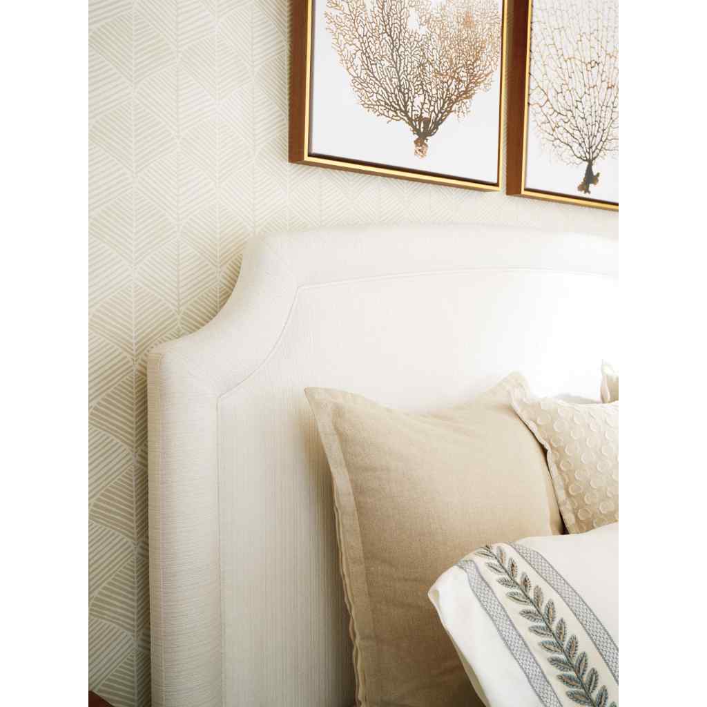 Avalon Upholstered Headboard Queen / White