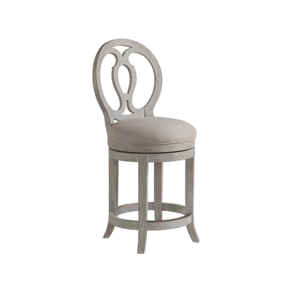 Axiom Swivel Counter Stool Bianco