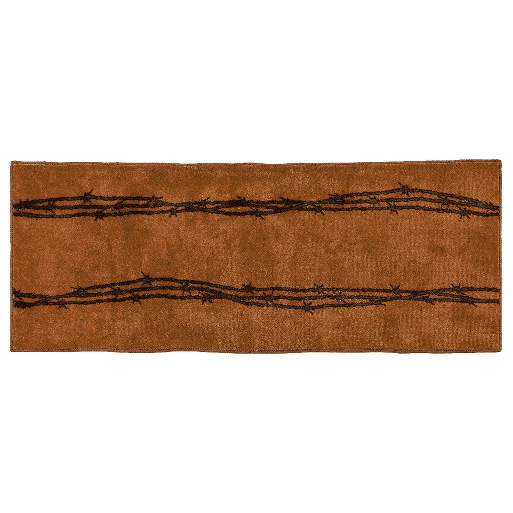 Chocolate Barbwire Kitchen/Bath Rug from HiEnd Accents