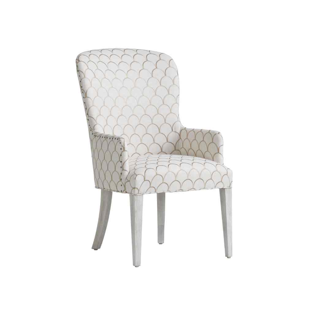 Baxter Upholstered Arm Chair - Oyster Bay White