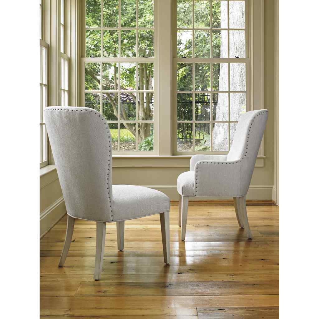 Baxter Upholstered Side Chair Oyster