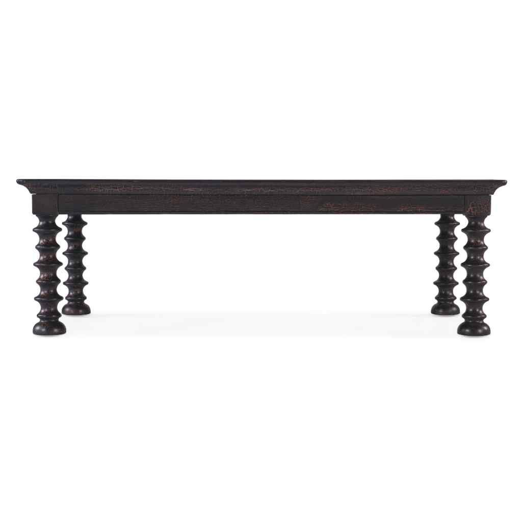 Big Sky Turned Leg Cocktail Table Dark Brown