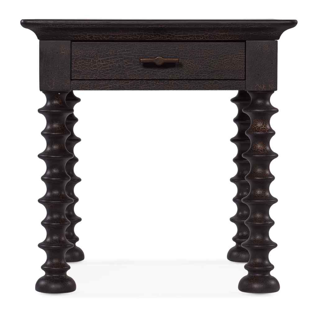 Big Sky Turned Leg End Table Medium Brown