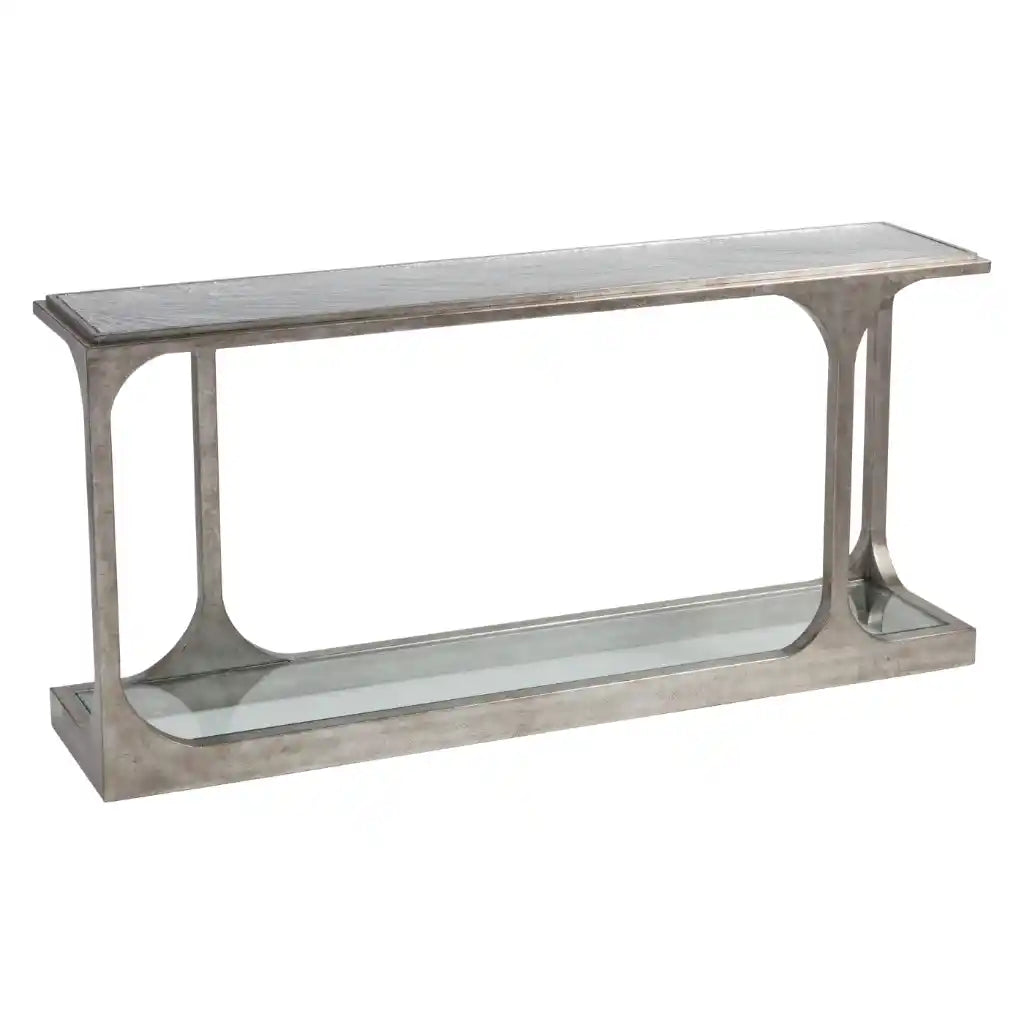 Bond Street Silver Sofa Table Silver Leaf