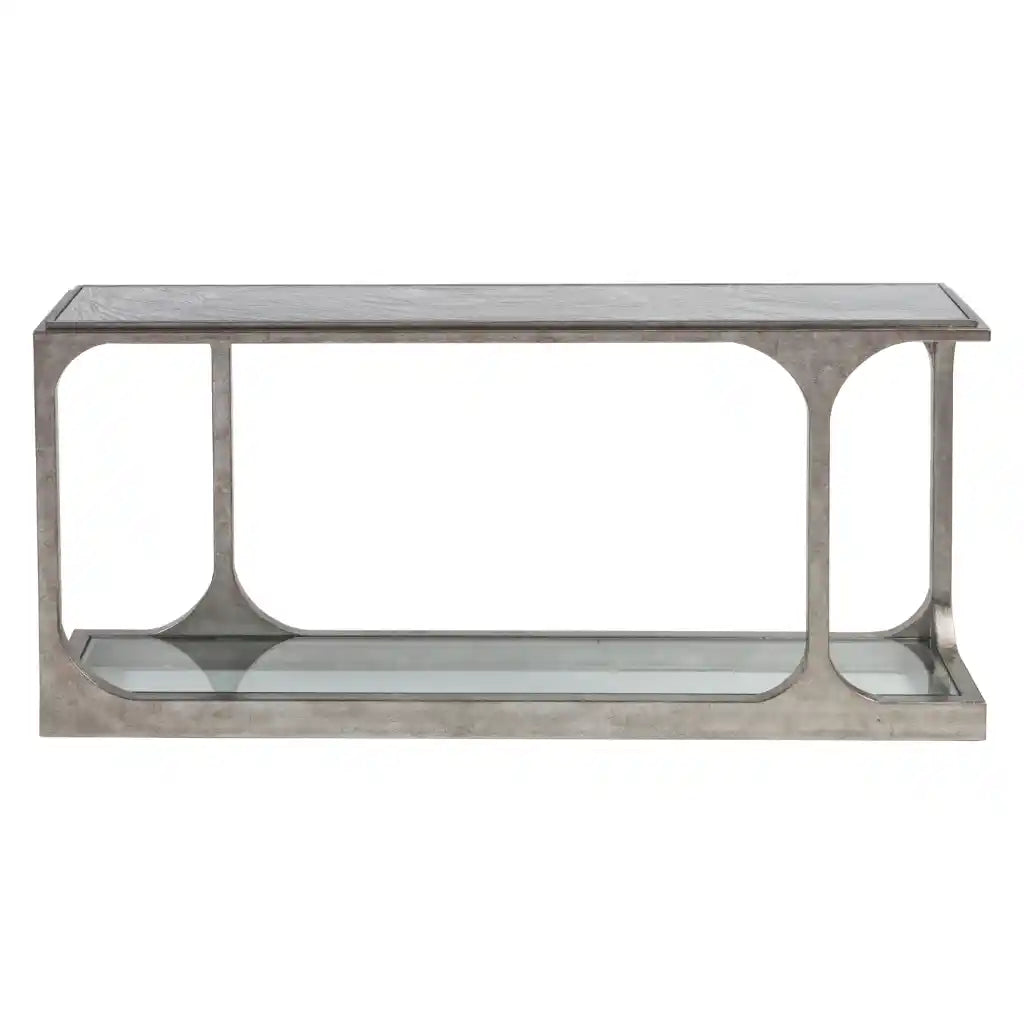 Bond Street Silver Sofa Table Silver Leaf