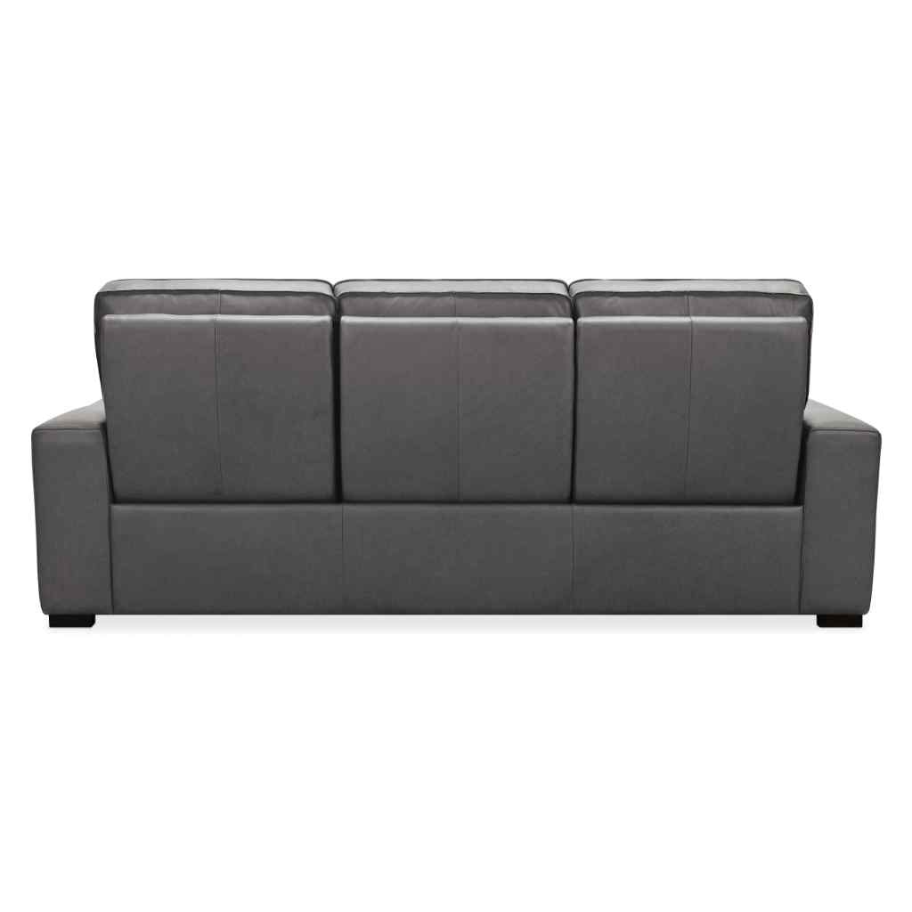 Braeburn Leather Sofa with Power Recline Power Headrest Grey