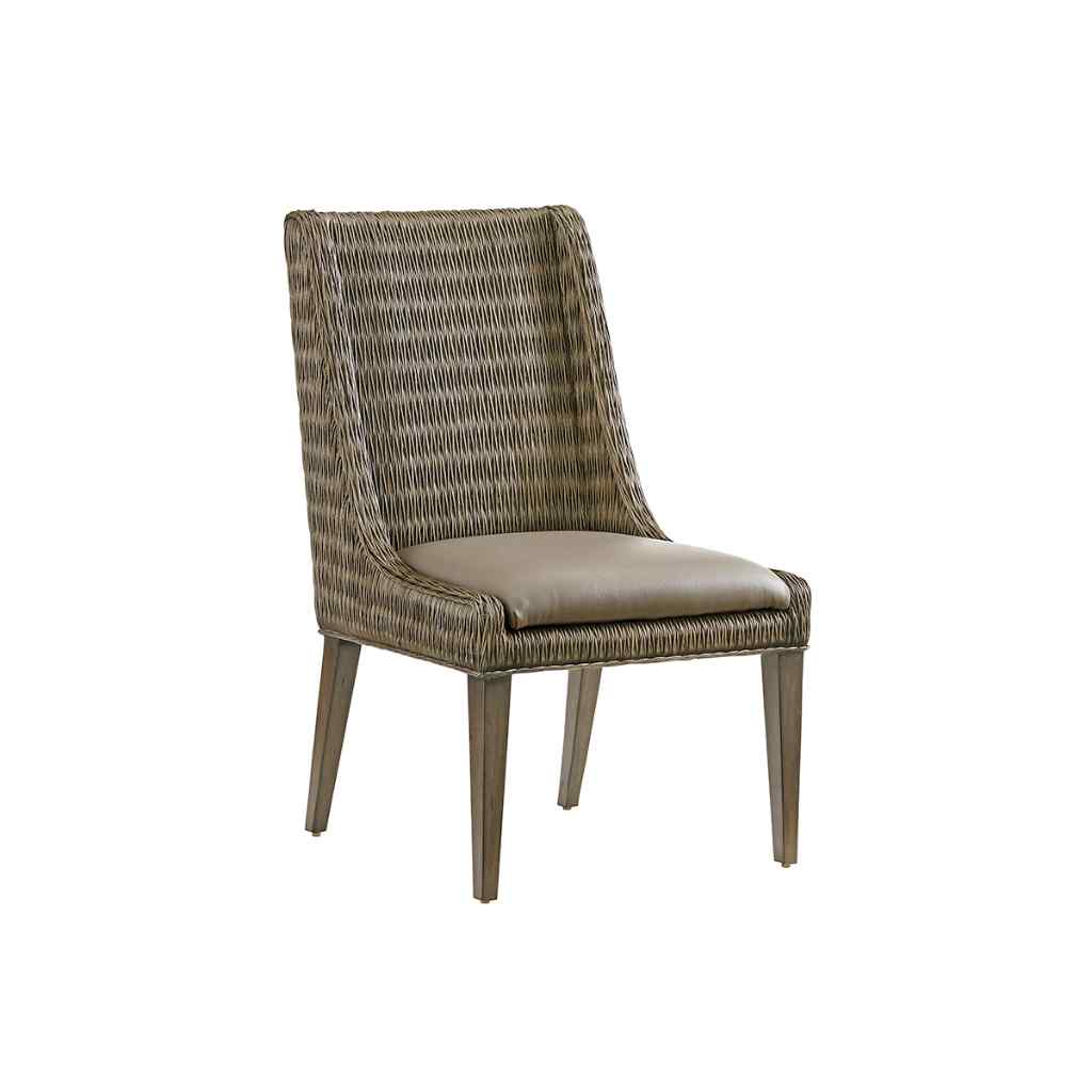 Brandon Woven Side Chair Driftwood