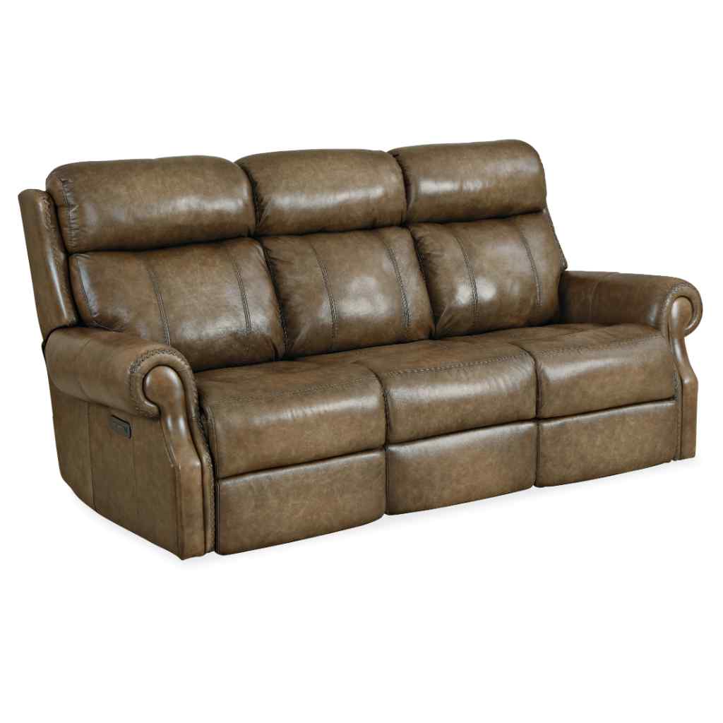 Brooks Power Sofa with Power Headrest Brown