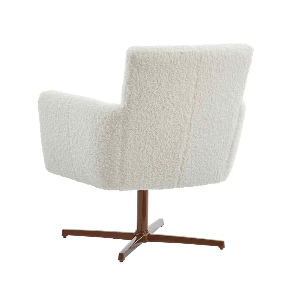 Brooks Swivel Chair - Calais Brass Brown