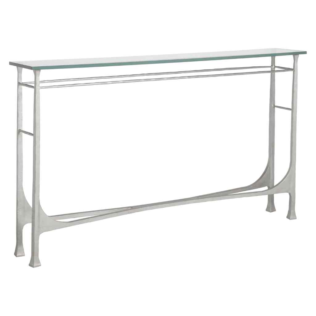 Bruno Console - Metal Designs Silver Leaf