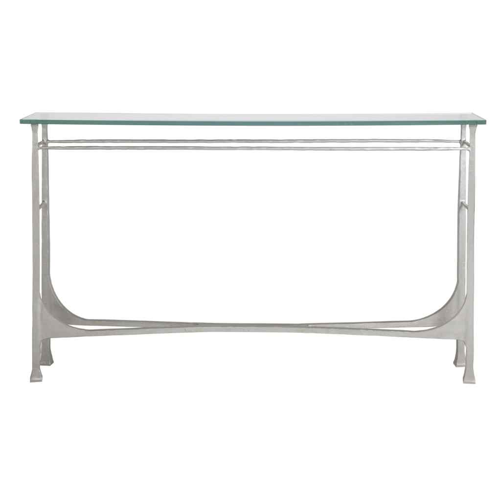 Bruno Console - Metal Designs Silver Leaf