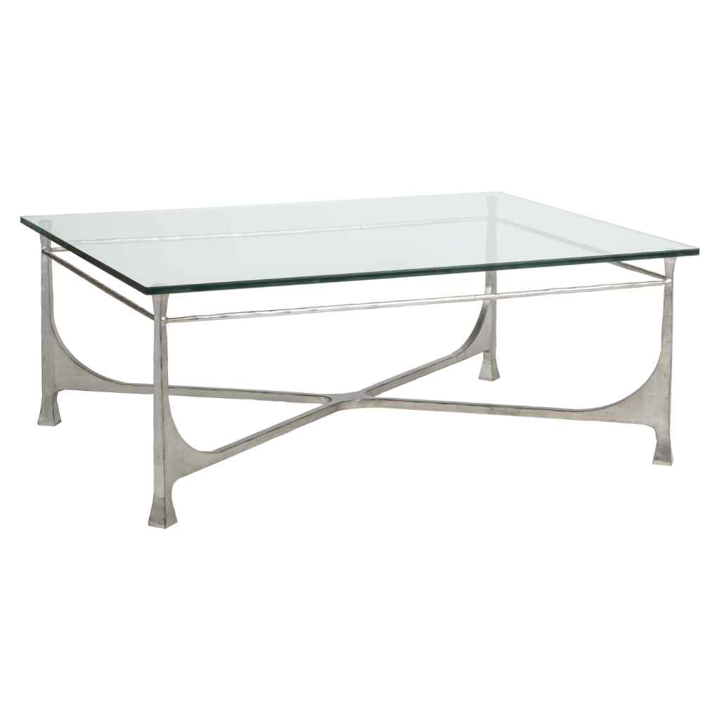 Bruno Rectangular Cocktail Table - Metal Designs Silver