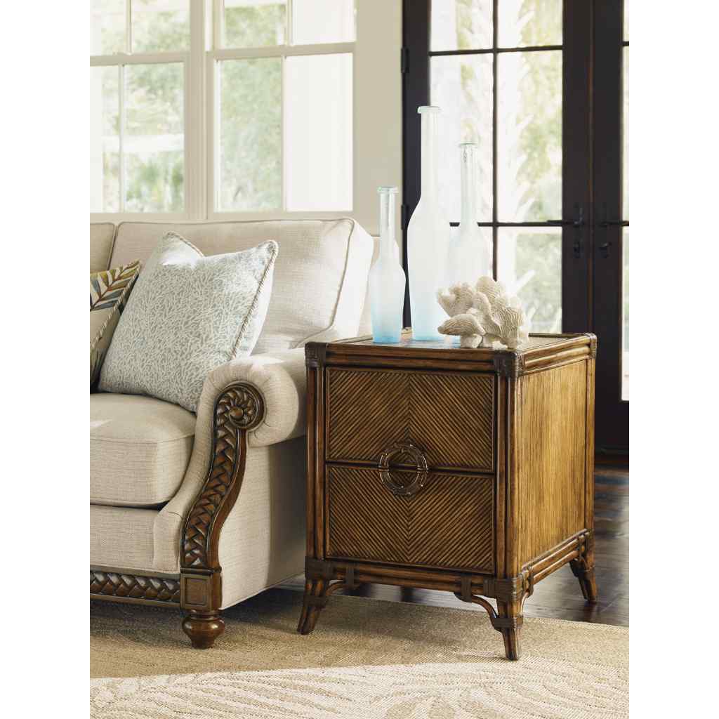 Bungalow Chairside Chest Brown