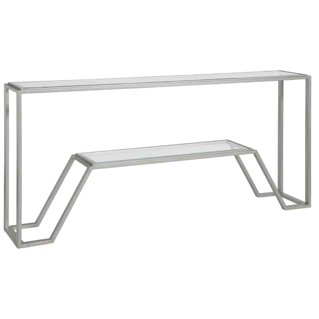 Byron Console - Metal Designs Silver Leaf