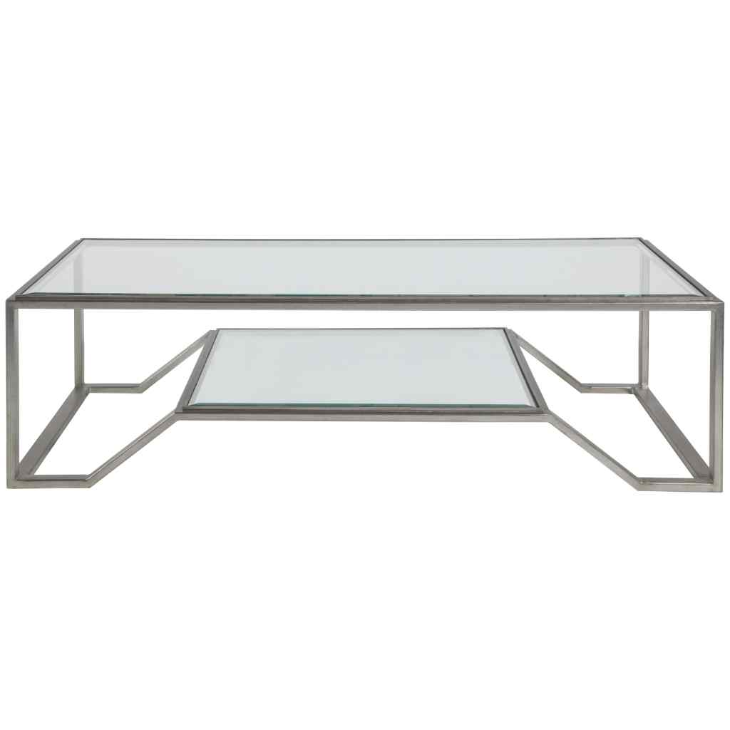 Byron Rectangular Cocktail Table - Metal Designs Silver