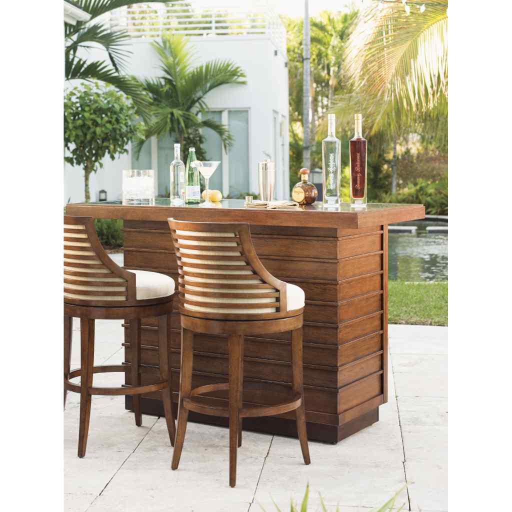 Cabana Swivel Bar Stool Brown