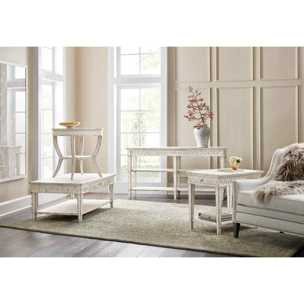 Cadence Skinny Console Table White