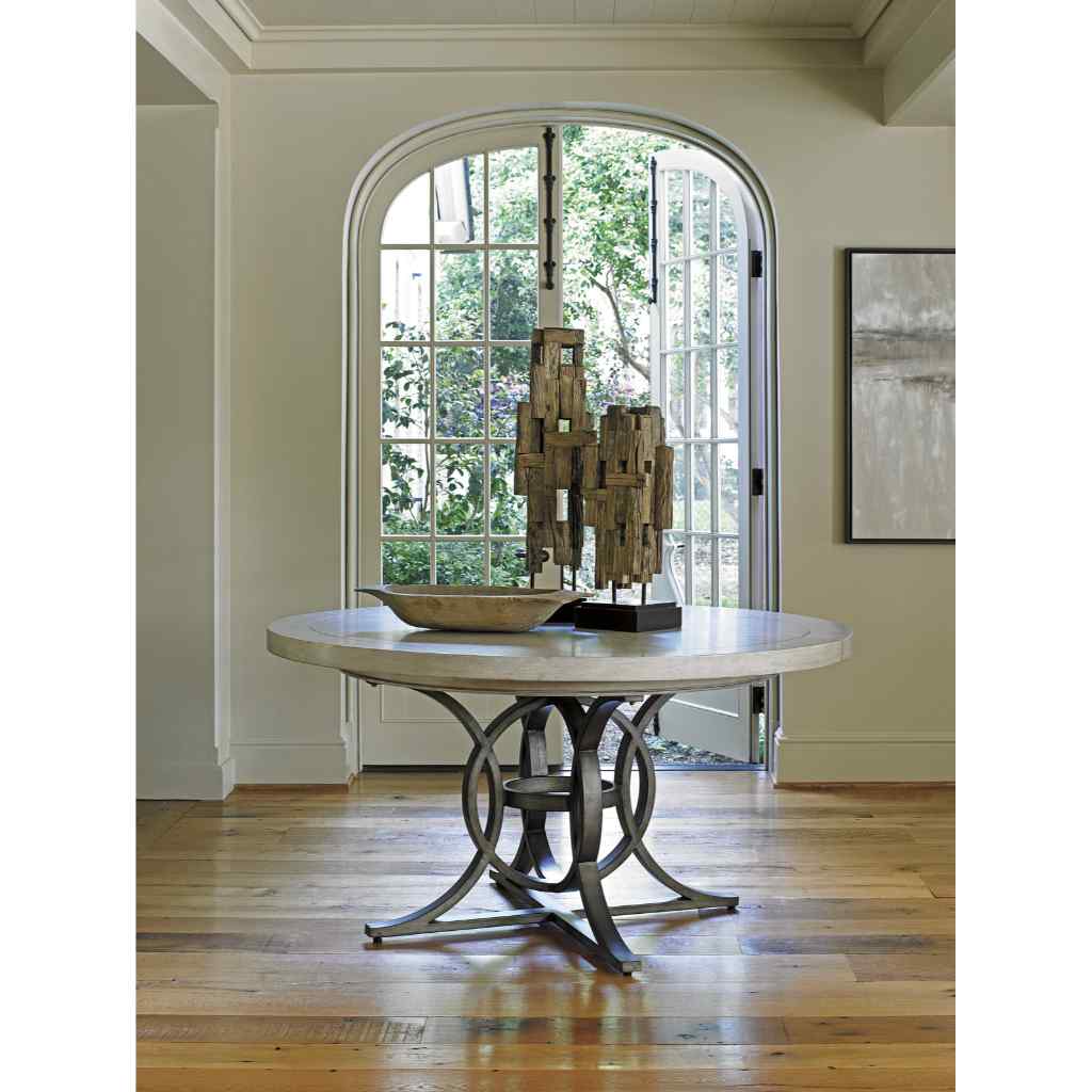 Calerton Round Dining Table Oyster