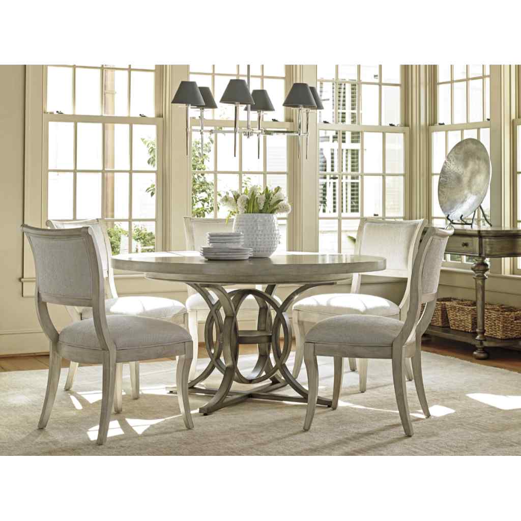 Calerton Round Dining Table Oyster