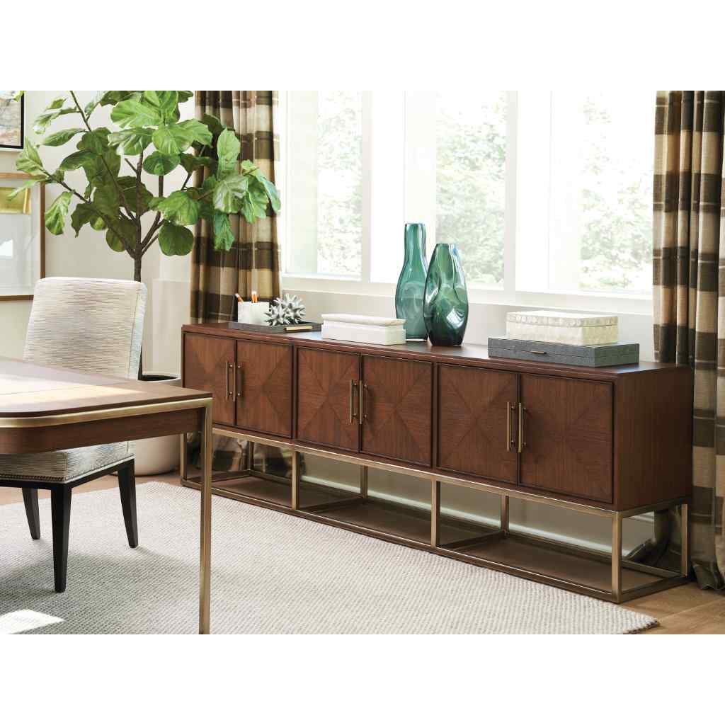 Cameron Long Media Console Brown