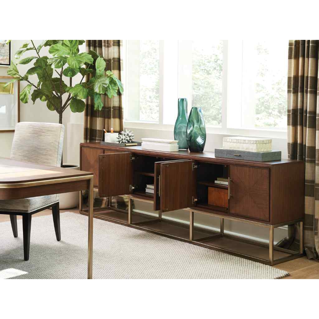 Cameron Long Media Console Brown
