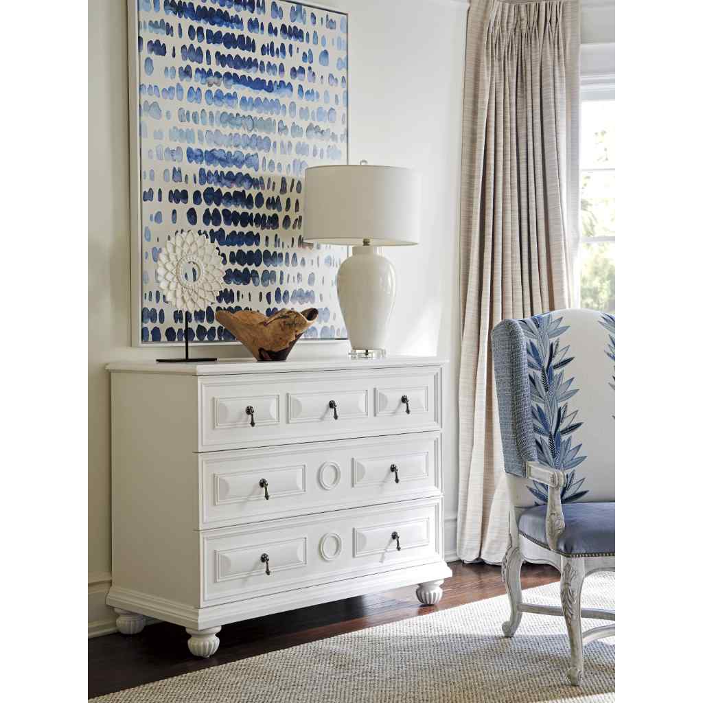 Cannes Single Dresser - Villa Blanca White