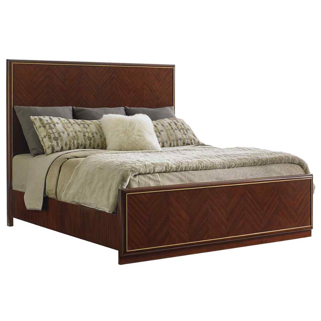 Carlyle Panel Bed King - California / Brown