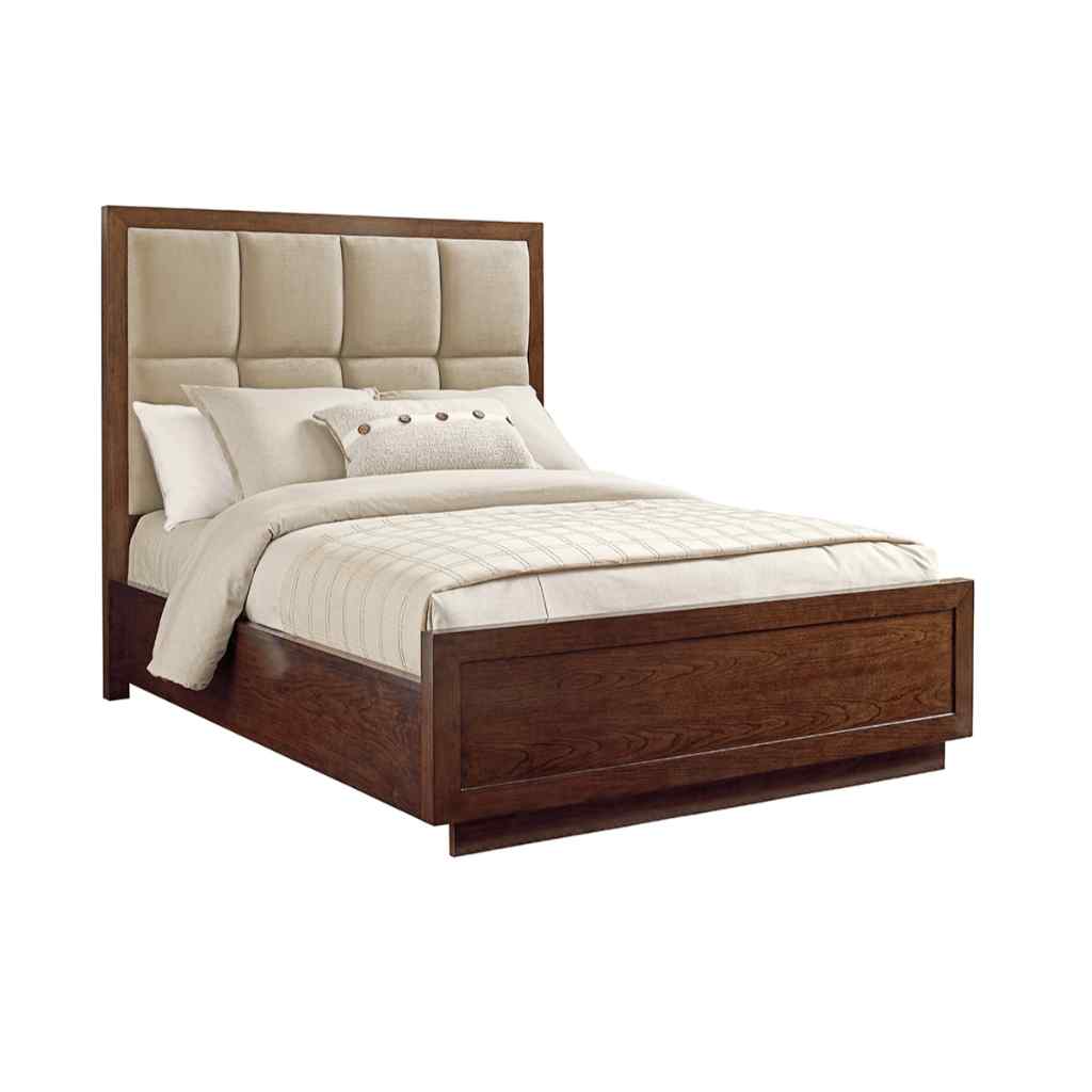 Casa Del Mar Upholstered Bed Queen / Mocha