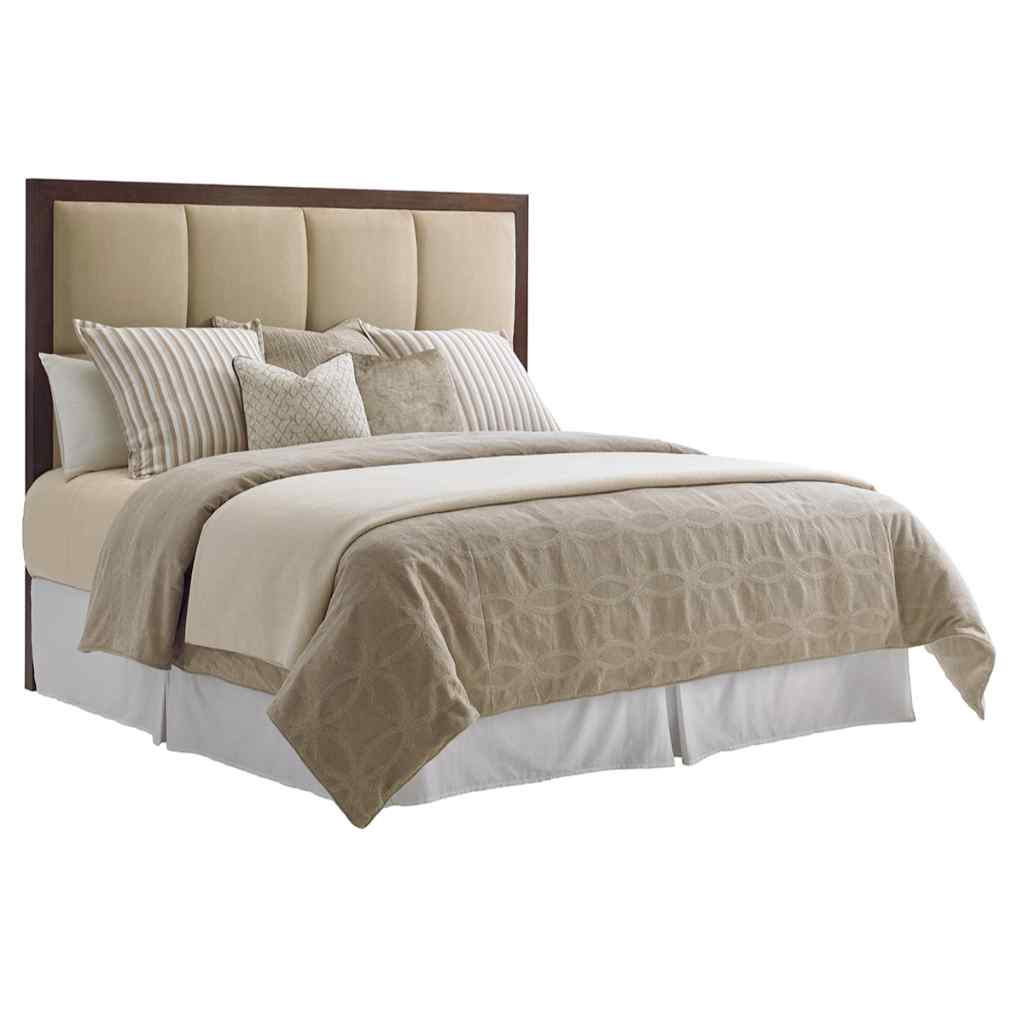 Casa Del Mar Upholstered Headboard King / Mocha