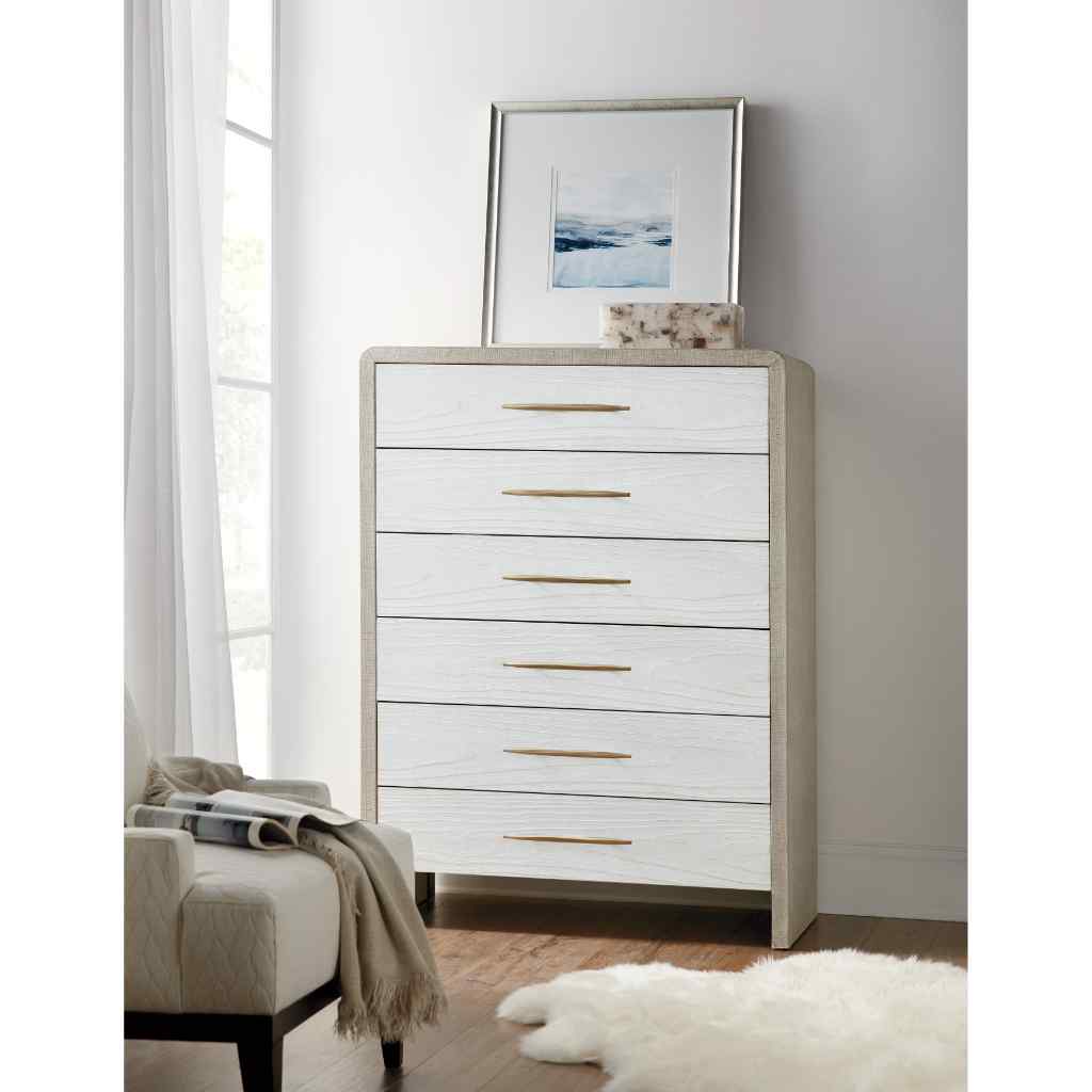 Cascade Six-Drawer Chest - I Brown